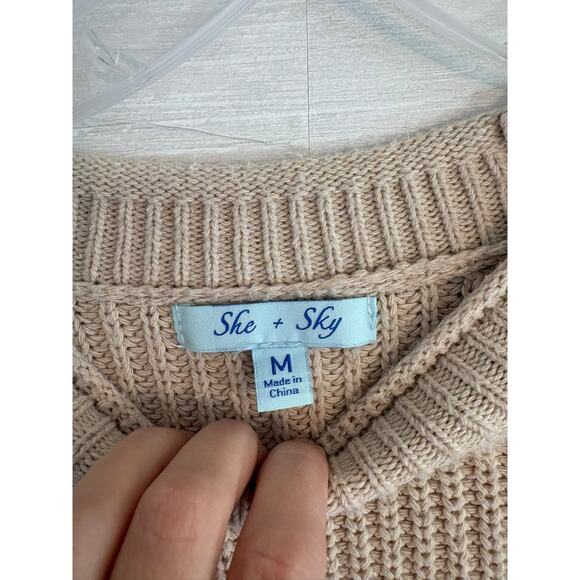 Women’s Knit Crewneck Sweater - Picture 4 of 5